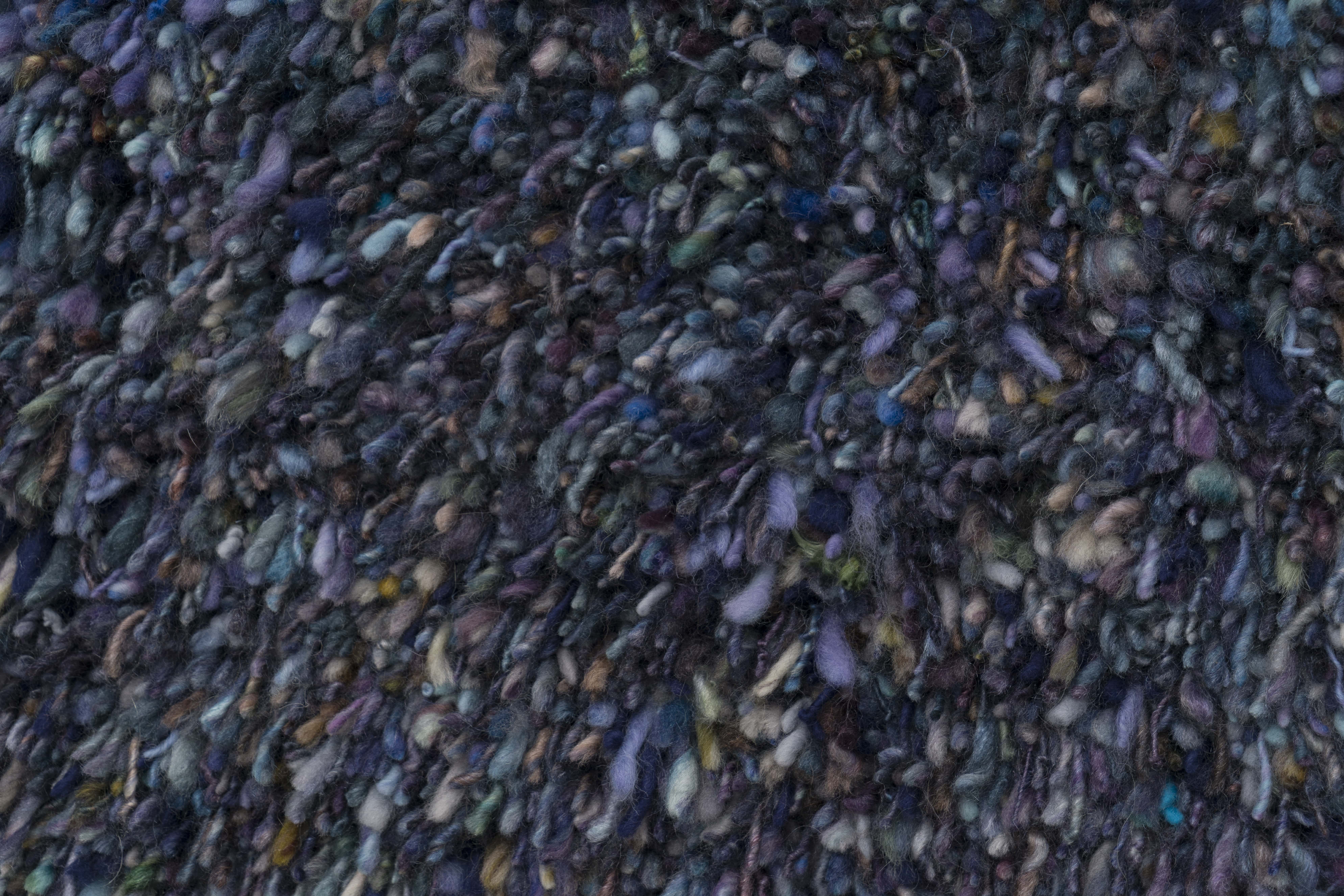 Particle Field (Blue Violet) - Handspun Detail (2025) 